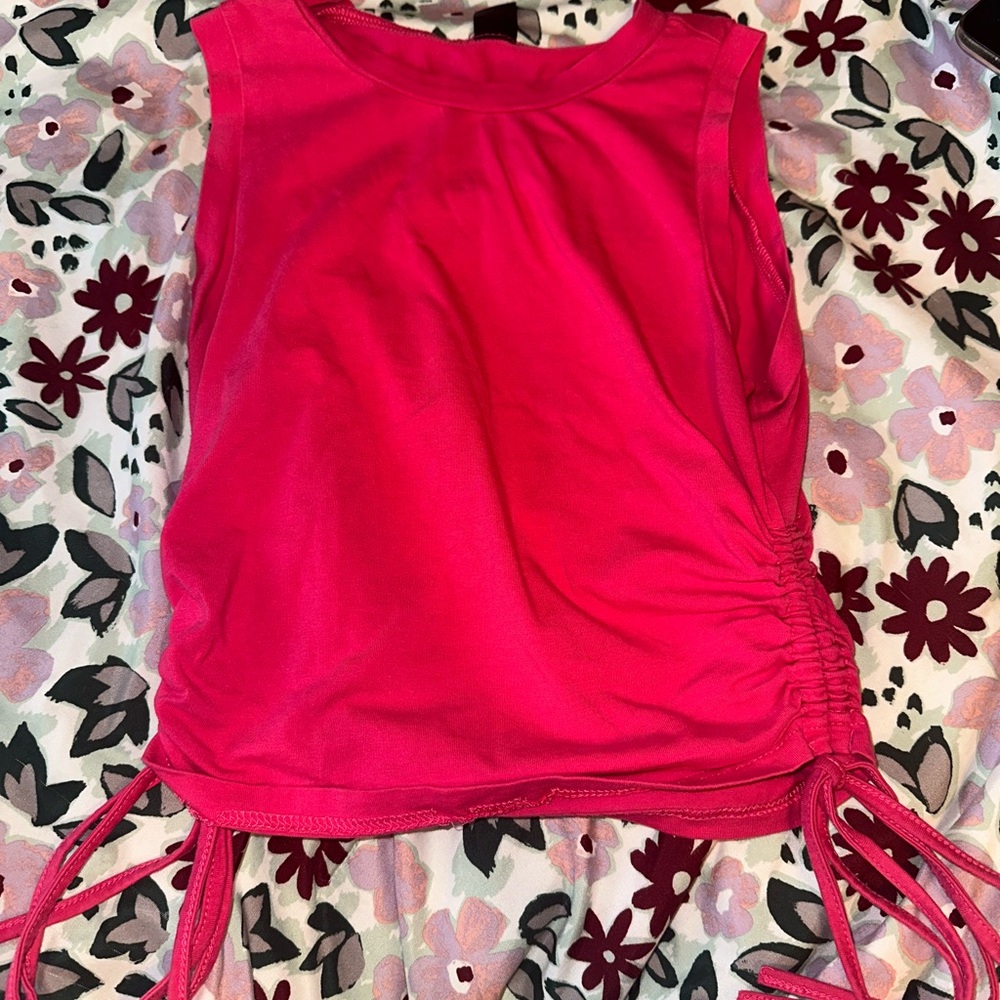 SHEIN Hot Pink Sleeveless Top
